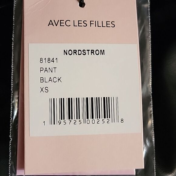 Avec Les FillesFaux Leather Paperbag Waist Tapered Trouser - Picture 9 of 12